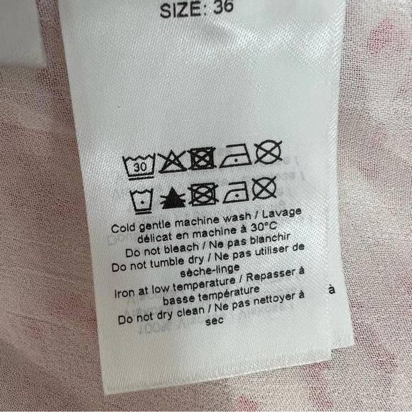 GANNI Georgette Ruched Chiffon Disty High-waisted Mini Skirt Women’s size 4 or S - Picture 10 of 14